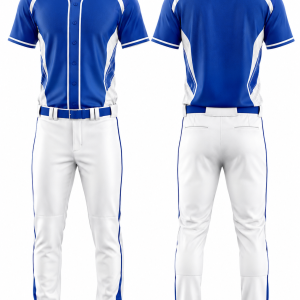 Royal Blue and White Baseball Uniform