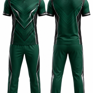 Emerald and Charcoal Polo Uniform Set