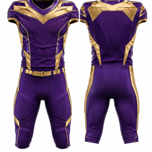 Purple and Gold American Football Uniform