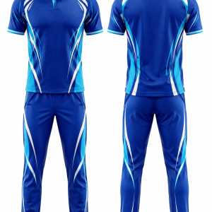 Royal Blue and Aqua Polo Uniform Set