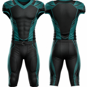 Black and Teal American Football Uniform